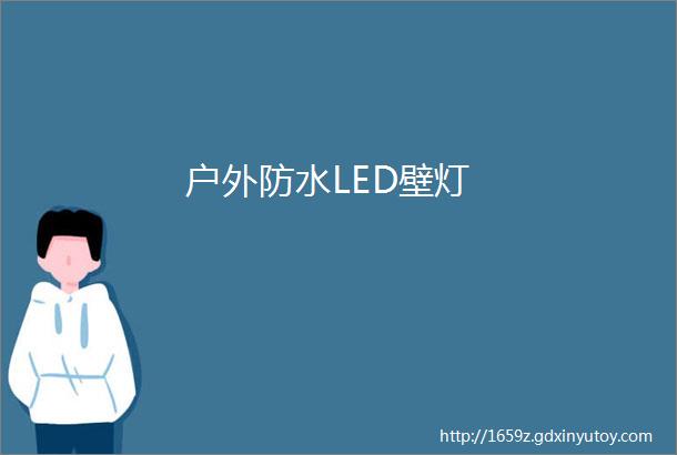 户外防水LED壁灯